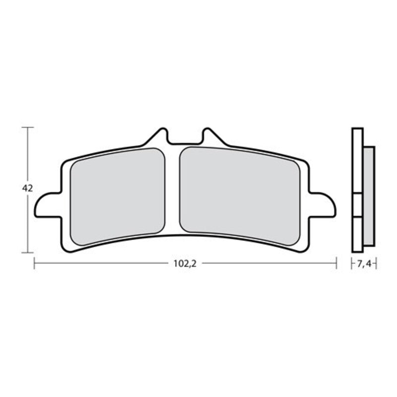 BREMBO UPGRADE Brake Pads Type M497 Z04 - Racing