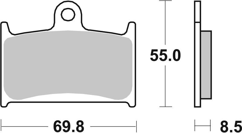 BREMBO Bremsbeläge TYP 07SU14 SR Sinter - Sport