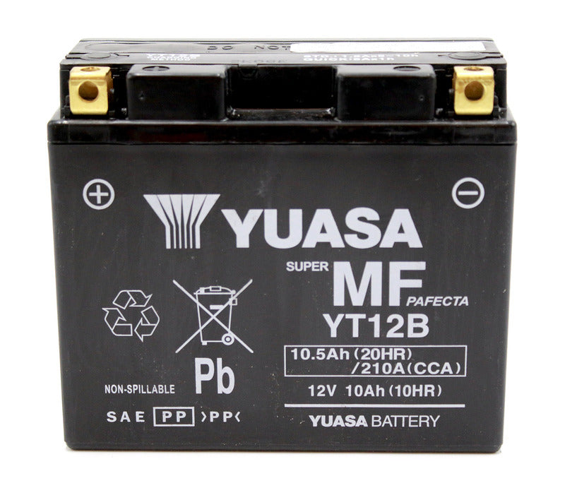 YUASA Batterie Wartungsfrei - Werkseitig aktiviert - YT12B FA