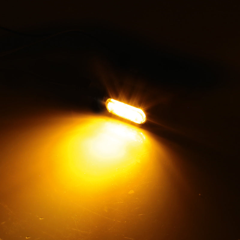 HIGHSIDER CNC 2in1 LED Blinker/Positionslicht Little Bronx, gold, getönt, E-geprüft, Paar