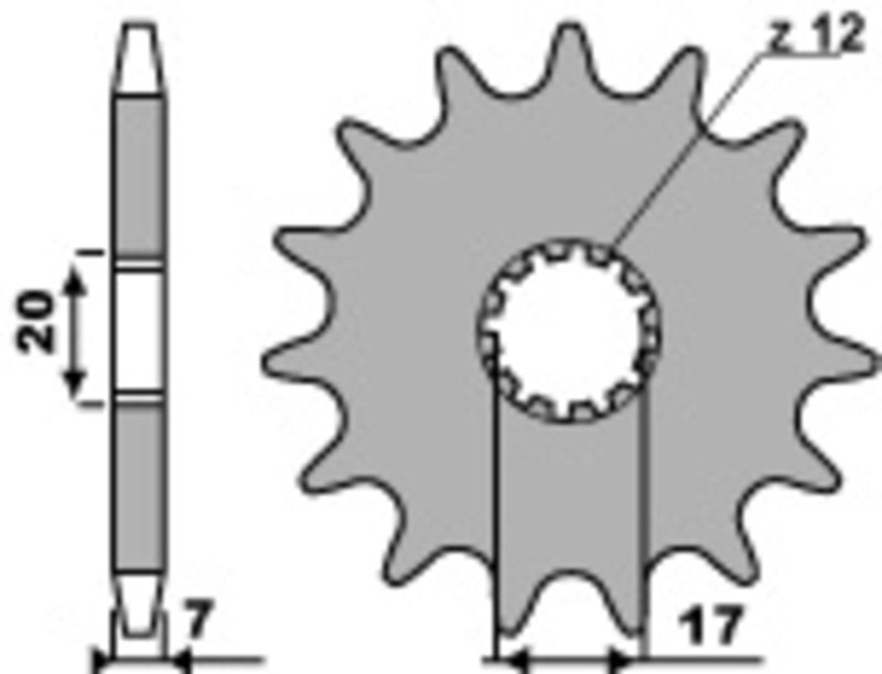 PBR Standard Stahlritzel vorne 2064 - 428