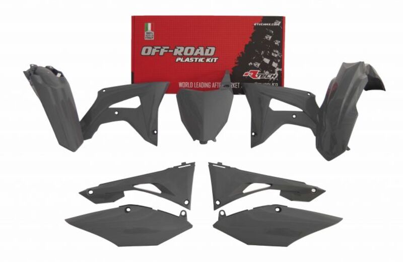 RACETECH Revolution Plastic Kit - Quantum Grey Honda CRF