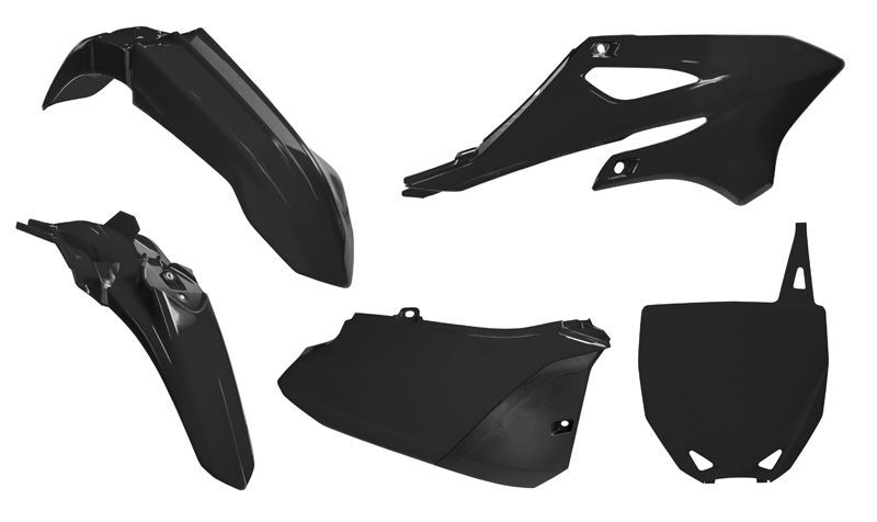 RACETECH Plastic Kit - Black Yamaha YZ85