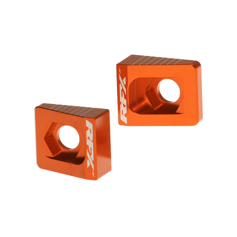 RFX Pro Hinterachseinstellblöcke (Orange) - KTM 65