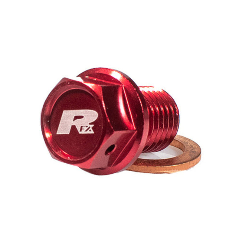 RFX Magnetische Ablassschraube [M12 x 12 mm x 1,50 - rot