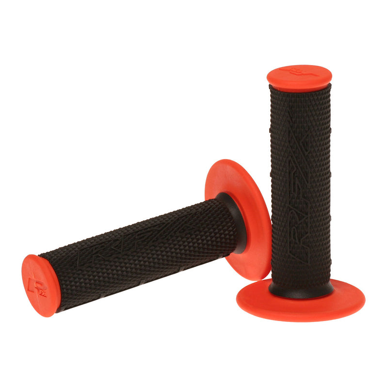 RFX Pro Zwei-Komponenten-Griffe Schwarz Mitte (Schwarz/Orange) Paar