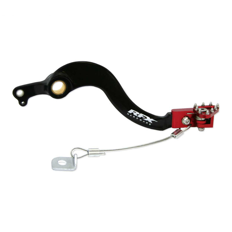 RFX Pro FT Hinterradbremshebel (Schwarz/Rot) - Honda CRF250