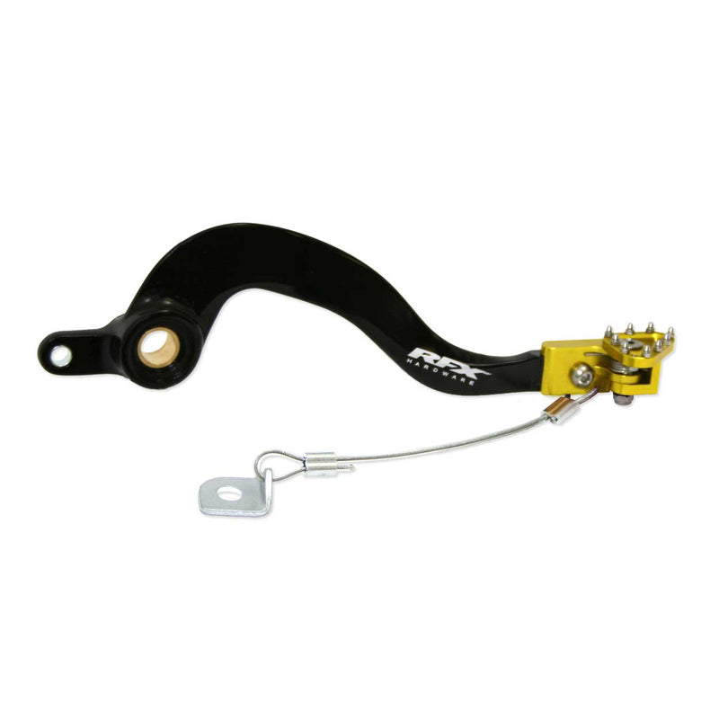 RFX Pro FT Bremshebel hinten (schwarz/gelb) - Suzuki RMZ250