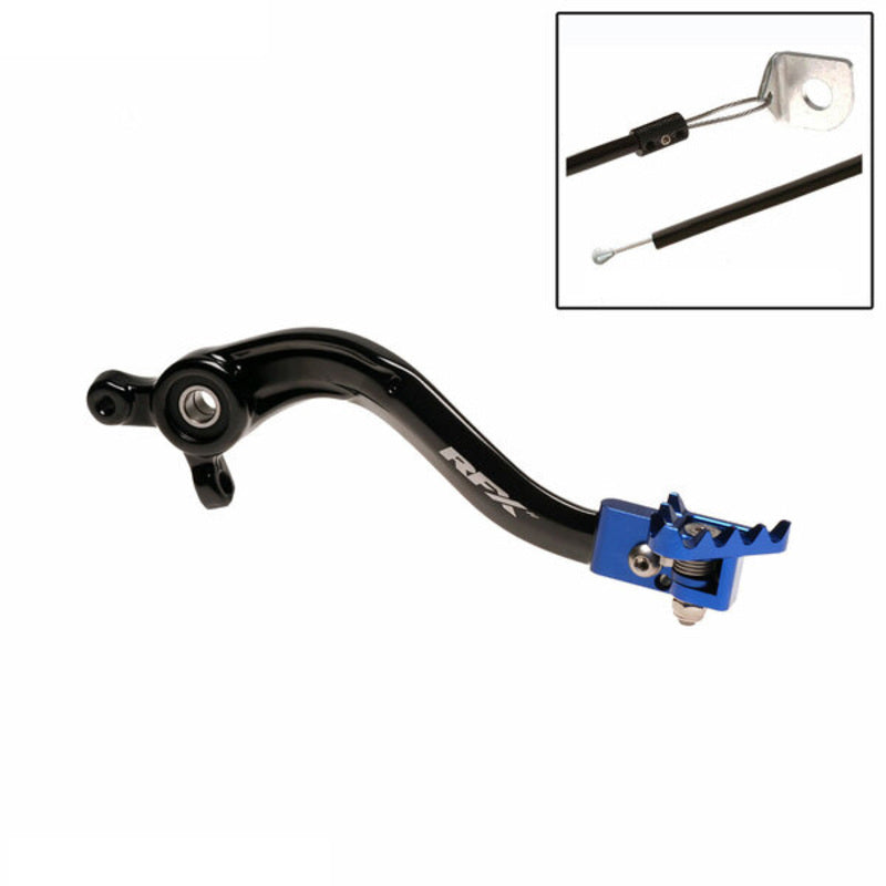 RFX Pro ST Hinterradbremshebel (Schwarz/Blau) - Husqvarna TC85