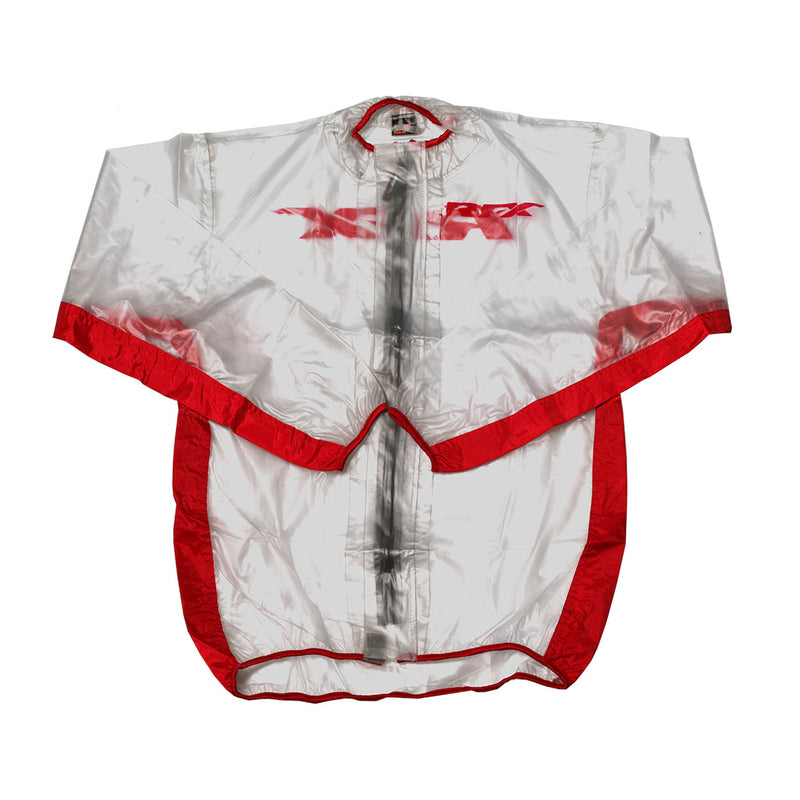 RFX Sport Regenjacke (Transparent/Rot) Erwachsene Größe XL