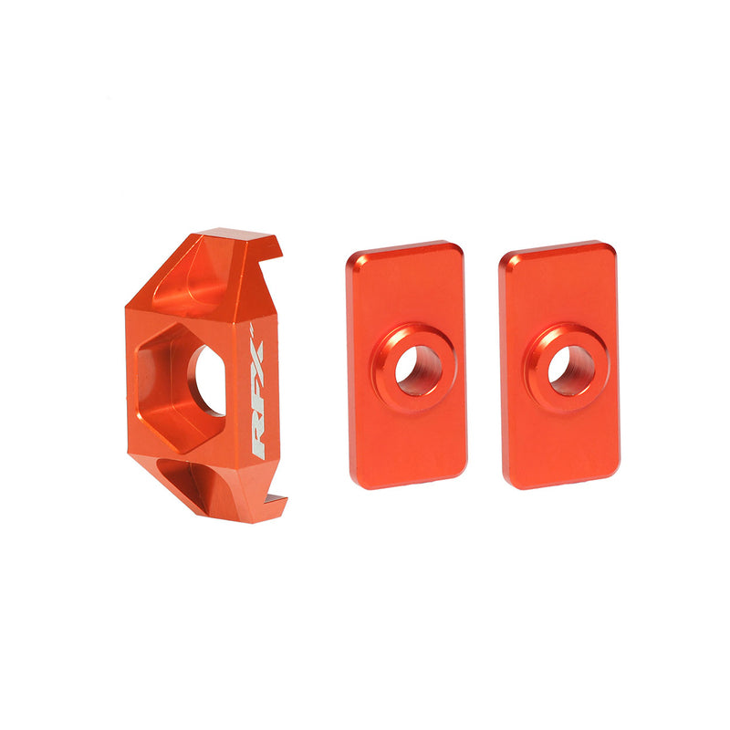 RFX Pro Hinterachseinstellblöcke (Orange) - KTM 50