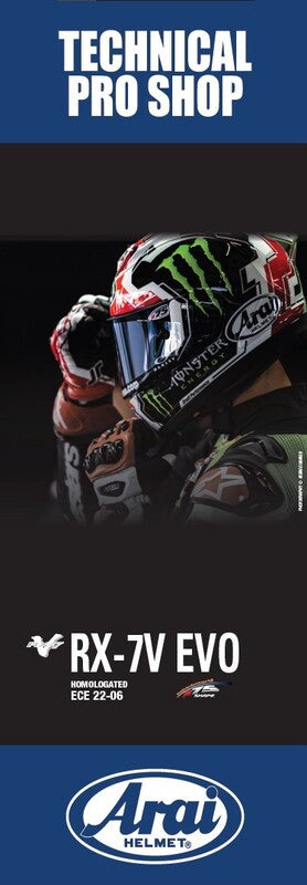 ARAI RX7V EVO magnetisches banner 49x140cm