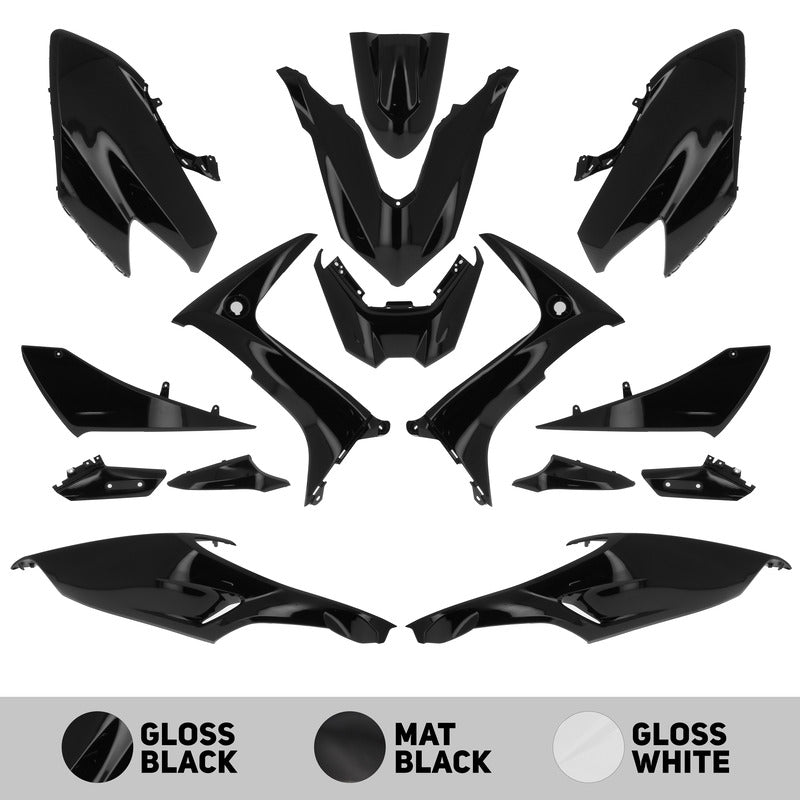 O PARTS Kunststoff-Kit Schwarz glänzend - Yamaha T-Max 560 (20-21)