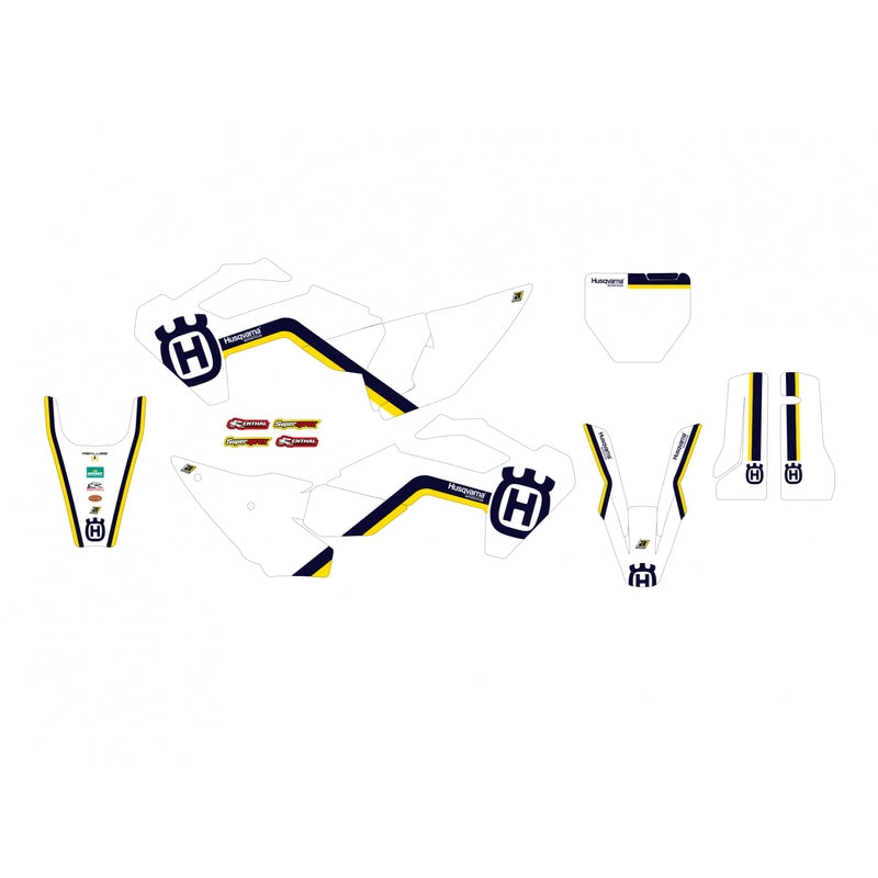 BLACKBIRD Retro-Aufkleber-Kit - Husqvarna FC/TC