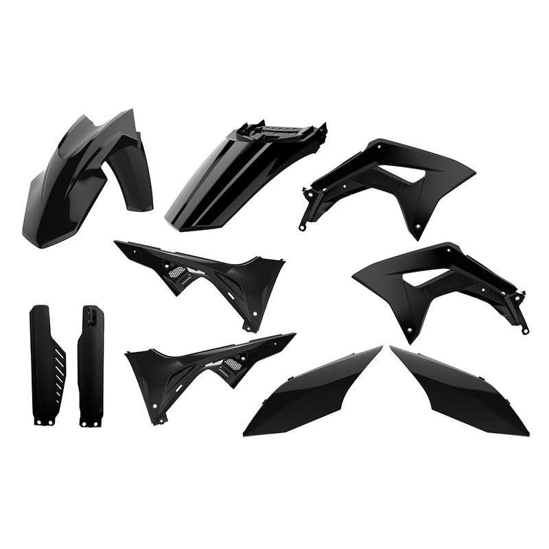 POLISPORT Plastik-Kit Schwarz - Honda CRF 150L