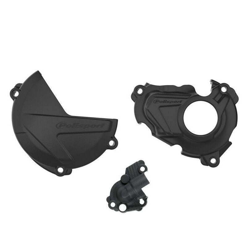 POLISPORT Kupplungs-, Zündungs- und Wasserpumpendeckelschutz Set - Yamaha YZ 250 FX (20-23)