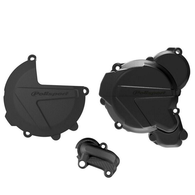 POLISPORT Kupplungs-, Zündungs- und Wasserpumpendeckelschutz Set - KTM 250 / 300 EXC / XC-W (17-22)