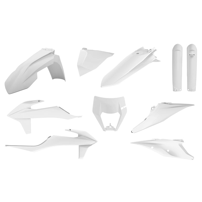 POLISPORT Plastik-Kit Weiss - KTM EXC/EXC-F
