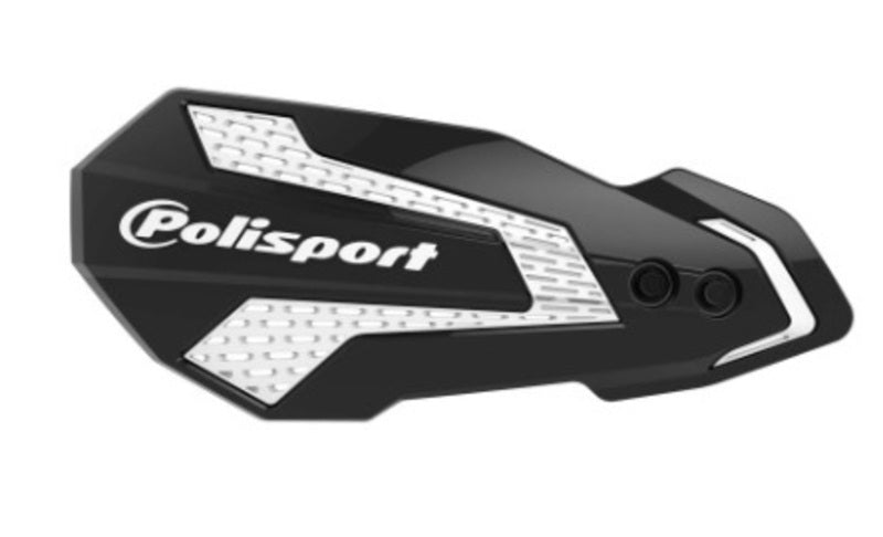POLISPORT Handschutz MX Flow Schwarz/Weiß