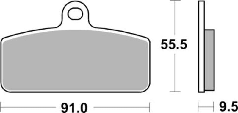 TECNIUM MX/ATV Sintermetall Bremsbeläge - MO459