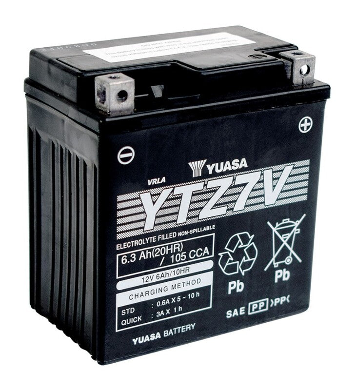 YUASA Batterie Wartungsfrei - Werkseitig aktiviert - YTZ7V FA