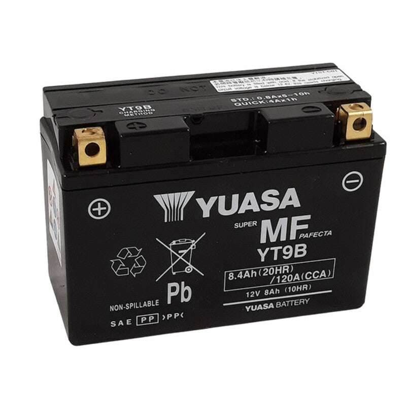 YUASA W/C Batterie Wartungsfrei Werksaktiviert - YT9B