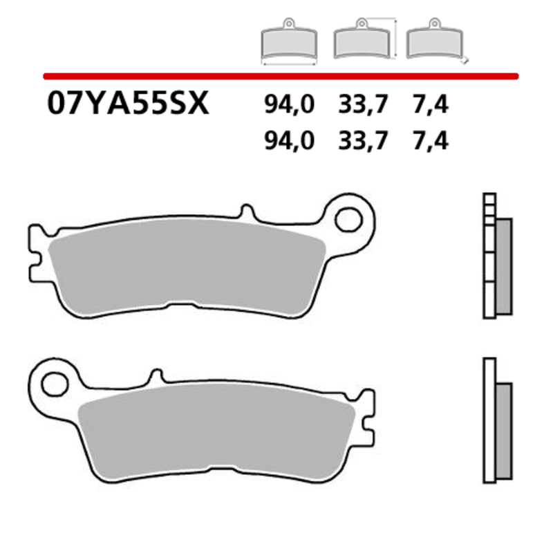 BREMBO Off-Road Sintermetall Bremsbelag - 07YA55SX
