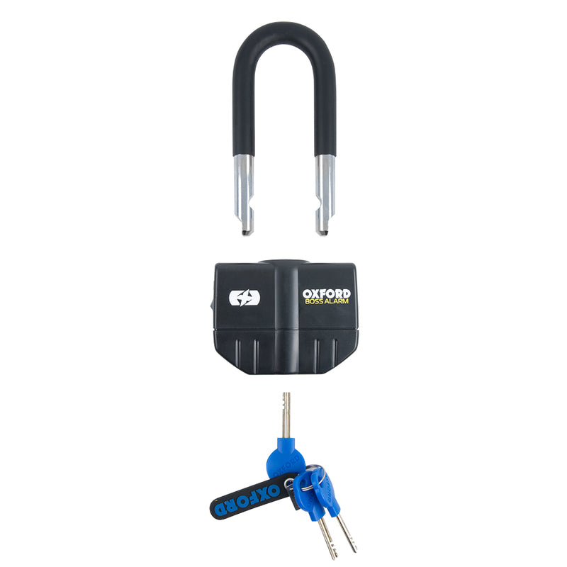 OXFORD Alarmschloss Boss 16mm + Kette 12mm X 2.0m