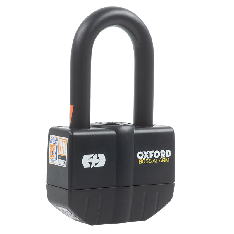 OXFORD Alarmschloss Boss 16mm + Kette 12mm X 2.0m