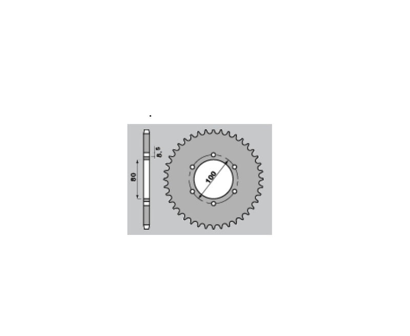 PBR Standard Kettenrad C45 Stahl 404 - 415