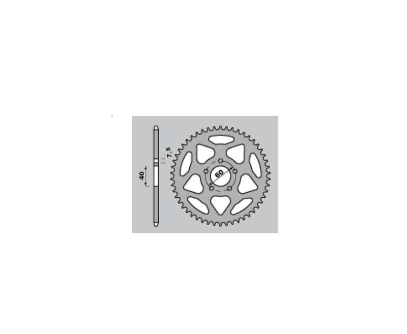 PBR Standard Kettenrad C45 Stahl 4421 - 428