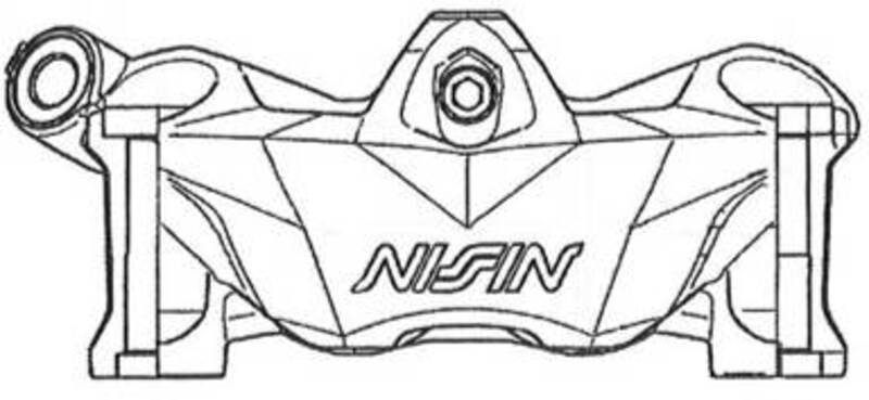 NISSIN 4-Kolben-Bremssattel links - Radial