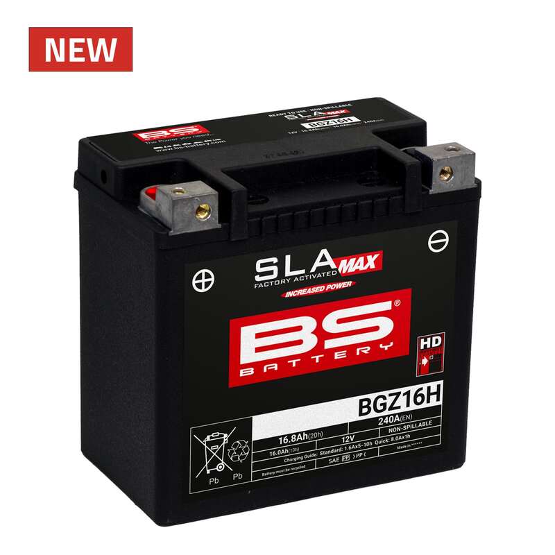 BS BATTERY SLA Wartungsfreie Batterie Werkseitig aktiviert - BGZ16H