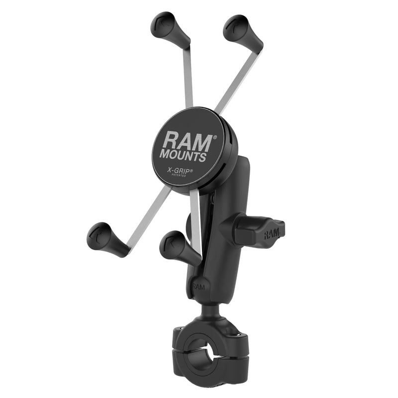 RAM MOUNTS X-Grip® Mittelarm-Telefonhalterung mit Torque Medium-Lenkerhalterung - Großes Telefon