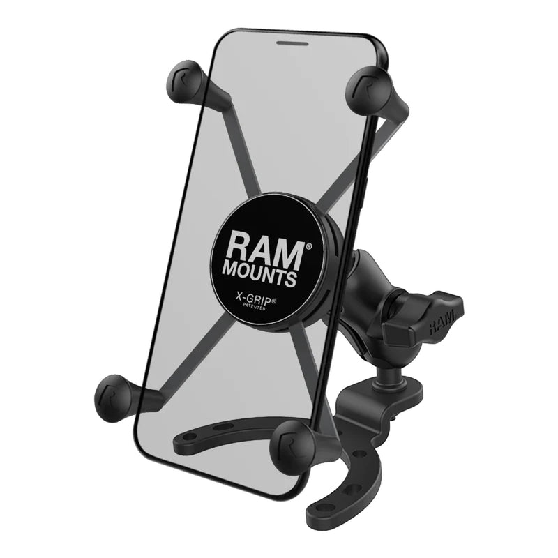 RAM MOUNTS X-Grip® Kurzarm-Telefonhalterung mit großem Tankfuß - große Telefone