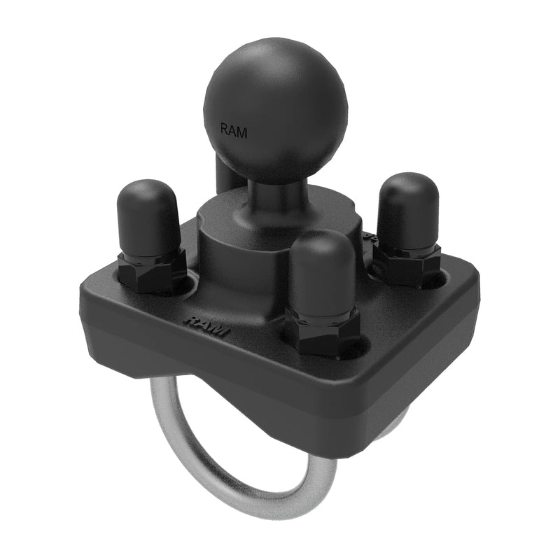 RAM MOUNTS Doppelter U-Bolzen-Kugelfuß für 1" - 1,25" Schienen - Größe B Ball