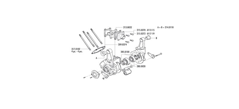 POLINI Motorgehäuse SPX mit kompletter Unterstützung