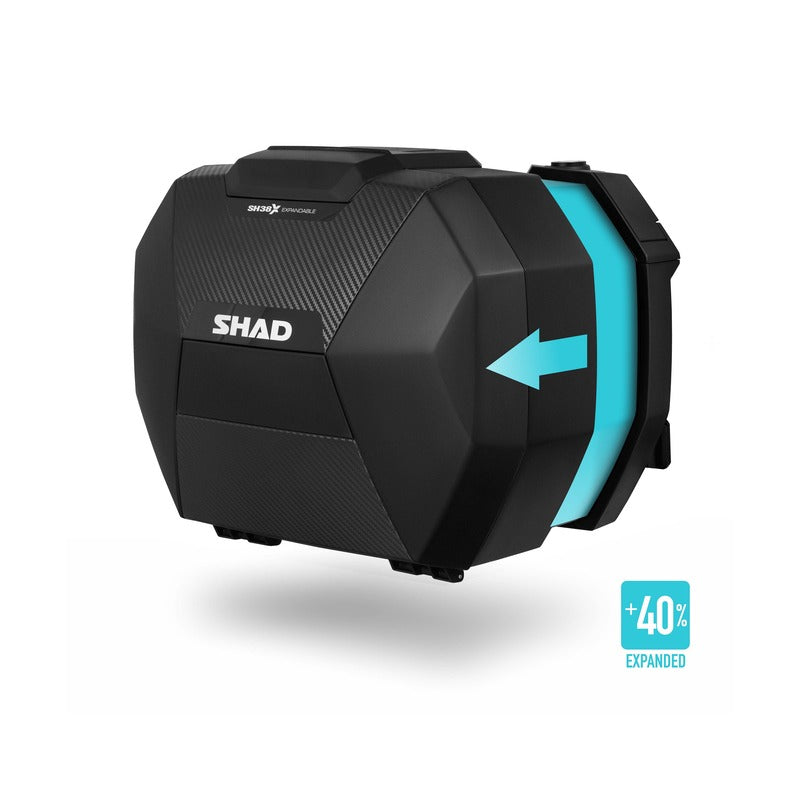 SHAD SH38X Carbon Expandierbare Seitenkoffer Set