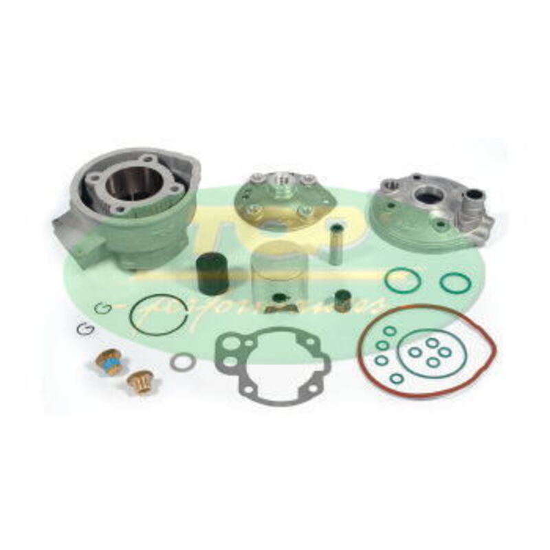TOP PERFORMANCE Aluminium Zylinderkit ø50 "TPR" für Minarelli AM 50ccm Motor | Hubraum 76,5ccm - Hub mm 39 - Comp. Übersetzungsverhältnis 1:14 