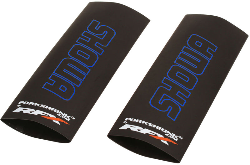 RFX Race Series Gabelschrumpfschlauch - Schutz mit Showa-Logo - Blau