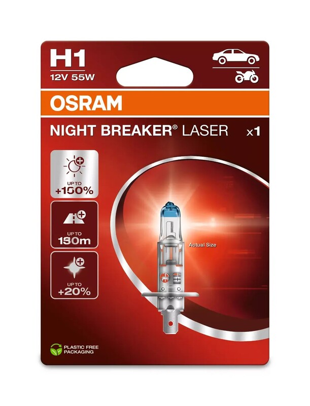 OSRAM Glühlampe Night Breaker Laser NBL H1 12V / 55W X1