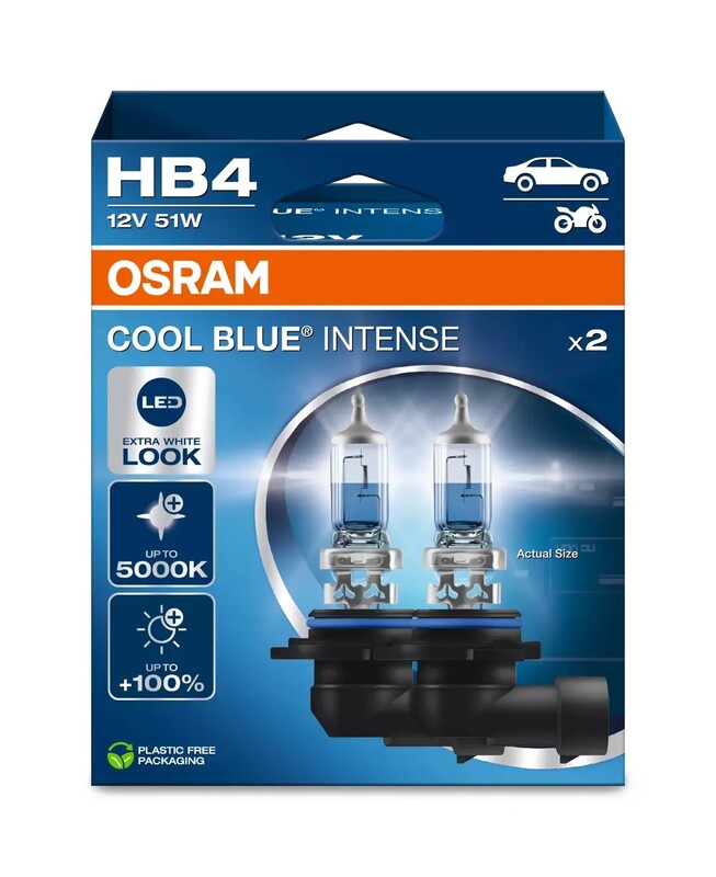 OSRAM Glühlampe Cool Blue Intense CBI HB4 12V / 51W x2