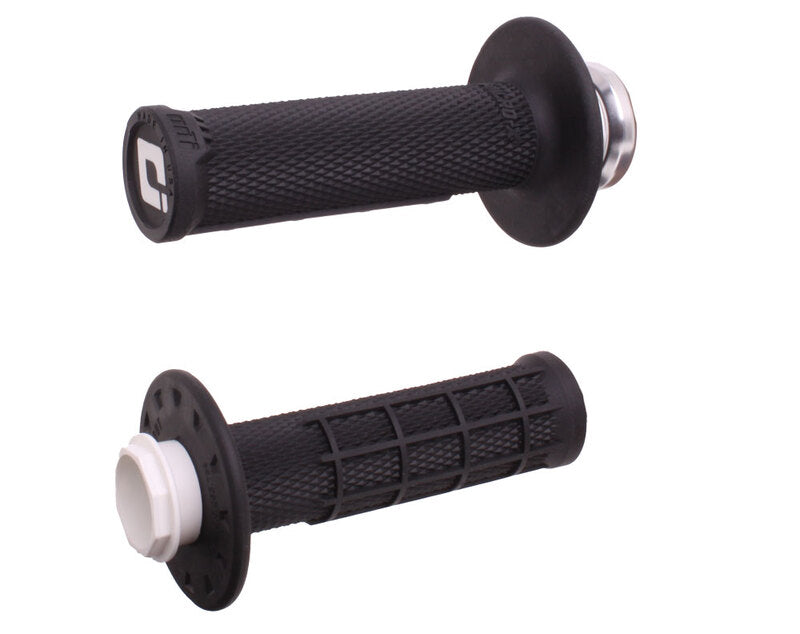 ODI Micro-X Half-Waffle Lock-On Griffe - Schwarz/Silber