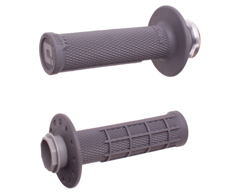 ODI Micro-X Half-Waffle Lock-On Griffe - Anthrazit/Silber