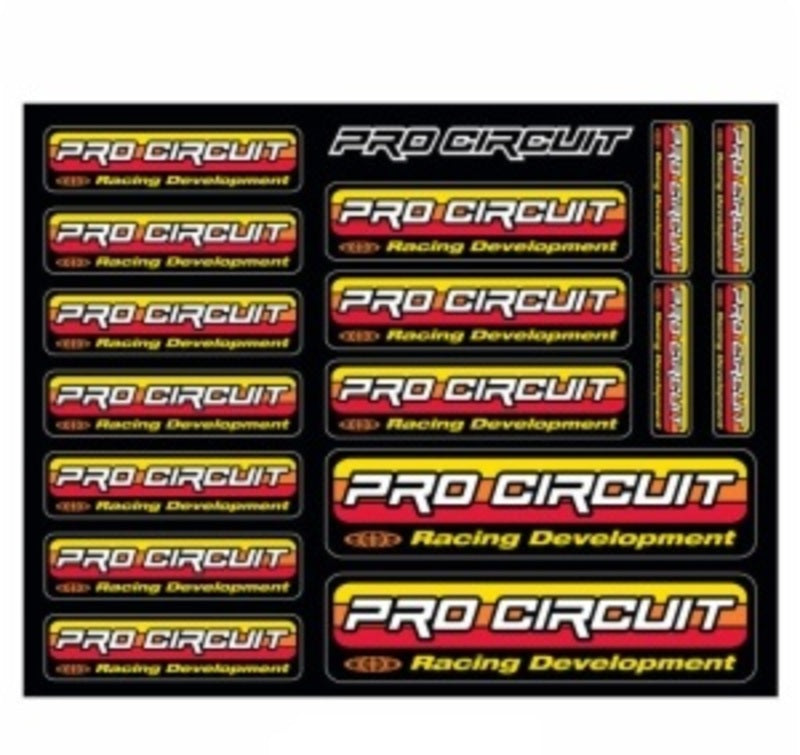 PRO CIRCUIT-Original-Logo-Aufkleberbogen