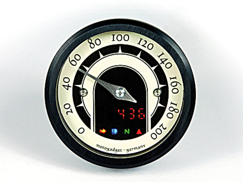 MOTOGADGET Tacho motoscope tiny speedster, Schwarz