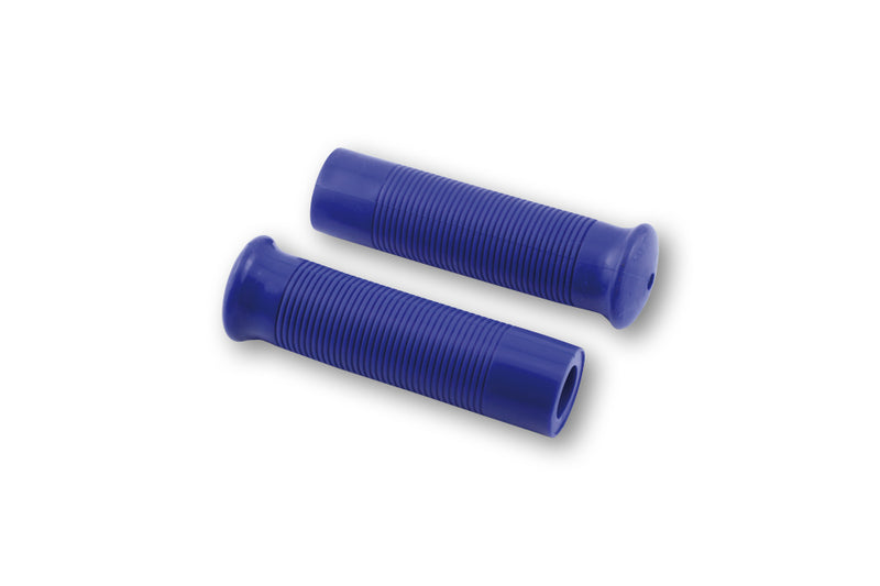 SHIN YO Lenkergriffe Custom Retrostyle für 7/8 Zoll Lenker (22mm) in blau
