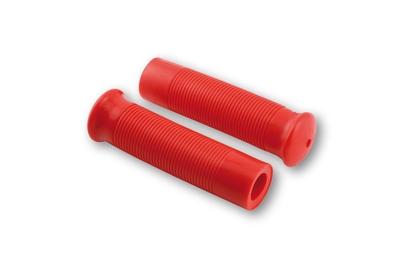 SHIN YO Lenkergriffe Custom Retrostyle für 7/8 Zoll Lenker (22mm) in rot