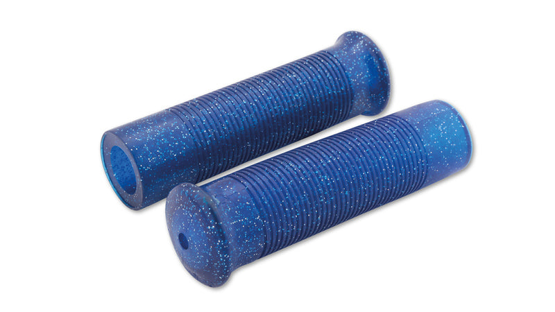 SHIN YO Lenkergriffe Custom Retrostyle für 7/8 Zoll Lenker (22mm) in blau metalflake
