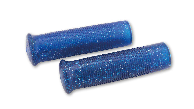 SHIN YO Lenkergriffe Custom Retrostyle für 7/8 Zoll Lenker (22mm) in blau metalflake